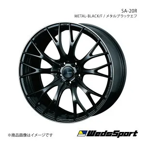 【19インチ 5H114.3 8.5J +45】アルミホイール1本 クラウン 210系 4ポットキャリパー除く WedsSport/SA-20R METAL BLACK/F 0072785