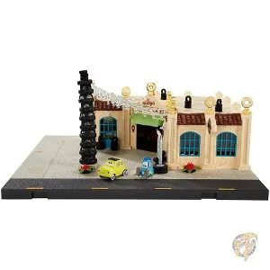 【5日最大1500円クーポン】カーズ 2016 マテル 1:55 ミニカー プレイセット プレシジョンシリーズ ルイジのタイヤショップ並行輸入品 ディズニー ピクサー Disney Pixar Cars Luigi's Casa Della Tires Playset