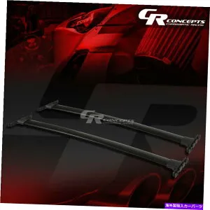 ルーフキャリア ペアブラックアルミニウムOEスタイルルーフラック/レールトップクロスバーのためのハイランダー PAIR BLACK ALUMINUM OE STYLE ROOF RACK/RAIL TOP CROSSBAR FOR 08-13 HIGHLANDER【並行輸入品】