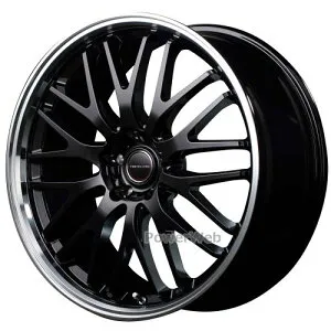 MID VERTEC ONE EXE10 (ヴァーテックワン EXE10) 18インチ 8.0J PCD:114.3 穴数:5 inset:42 グロッシーブラック/リムポリッシュ [ホイール4本セット]