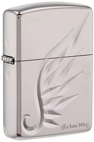 ZIPPO(ジッポー) ライター ブラック アーマー V-WING 片面彫刻