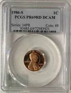 1986-S リンカーン セント PCGS PR69RD DCAM