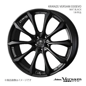 VERSAM 030EVO クレンツェ ヴェルサム 030エボ エスクード YD・YE#1S *ボルト車 アルミホイール1本単品 0041935 【19×8J 5-114.3 INSET48 Mブラック】