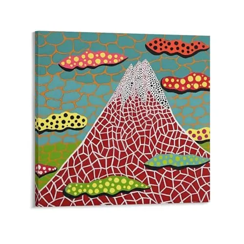 草間彌生 ポスター アートポスター ウォールアート 部屋飾り 絵画 ベッドルーム リビング 壁の絵20x20inch(50x50cm)