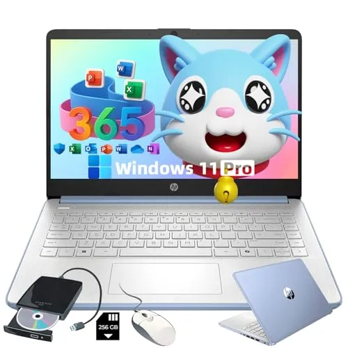 HP (エイチピー) フラッグシップ エブリデイ ノートパソコン - Win 11 Pro & AI-Powered 1-Y Office 365 ? Intelクアッドコア (最大3.4GHz) ? ロングバッテリー ? 16G RAM ? 128G U