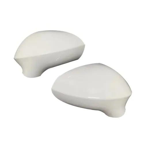 に適合するシート用 レオン MK2 1P用 イビサ MK4 6J用 エクセオ 3R 2008-2017用 キャップ カーアクセサリー サイドバックミラーカバー 車外部バックミラーハウジングカバー(Gloss White)