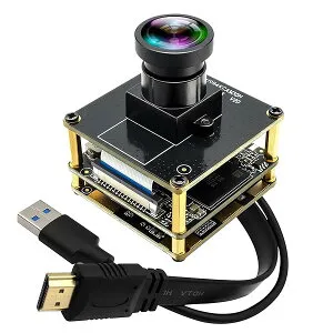 ELP HDMI USBカメラ 60fps 高速カメラ 4K HDMI USB3.0 同時出力 PCカメラ 2倍デジタルズームカメラ 120度歪みなしレンズ付き 教会サービス 礼拝 教育 仕事用