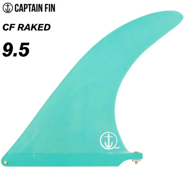 ロングボード用フィン CAPTAIN FIN CO. キャプテンフィン CF RAKED ９.５ - TEAL レイクド ティール