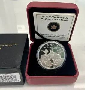 2012年カナダ20ドル純銀貨 女王陛下のカナダ訪問 RCMP