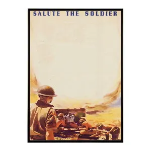 Salute_the_Soldier 超レトロ 古い 世界 ポスター インテリア クラシック 古典 ヴィンテージ アンティーク デジタルリマスター おしゃれ プリントポスター フォト オシャレ アート モダン 【bn-poste