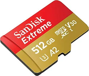SanDisk 512GB 512G microSDXC [Extreme 160MB / s] microSD Micro SD SDXC UHS 4K U3 V30 A2 C10 Class 10 SDSQXA1-512G Mobile Phone Memory Card