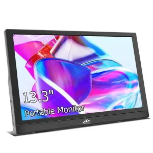 モバイルモニター 13.3インチ Kenowa 小型モニター HD 1366*768 解像度 スピーカー内蔵 60Hz 5ms 薄型 Type-C 標準HDMIポートPC/Computer/Laptop/Raspberry pi/PS4/XBOX/Switchなど対応
