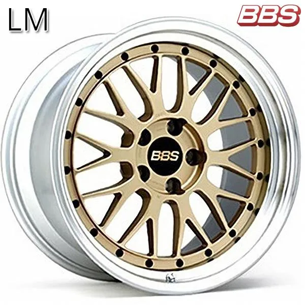 BBS LM 【LM431】 19インチ 8.5J 5H120 +18 ゴールドXリム/シルバーダイヤカット(GL-SLD) アルミホイール単品 1本 4本以上送料無料