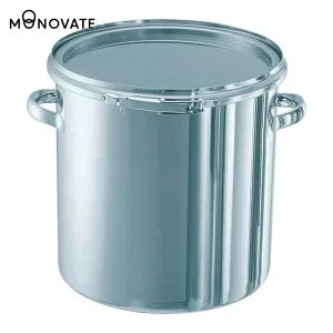 MONOVATE ステンレスタンク ストレートレバーバンド式密閉タンク(フタ付) 10L (1個) CTL-24