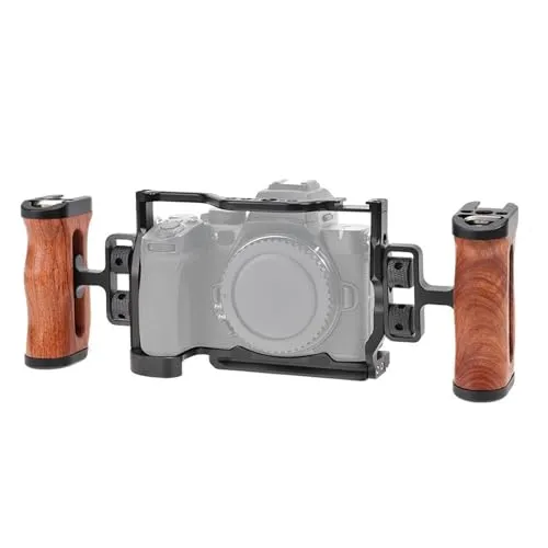 互換性がありますNikon Z50 II 対応 - コールドシュー、縦位置撮影、DIY 拡張キット付きカメラケージ保護フレーム(Set)