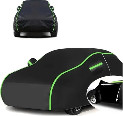 自動車 ボディー カバー適用プリウス PRIUS 60系 2023年~現行, ボディカバー防水防塵防紫外線黄砂全天候型, 愛車保護サイドドアジッパーと反射ストリップ付 四季対応 ku8