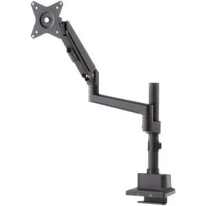 ■SANWA モニターアーム ディスプレイアーム ガススプリング 薄型クランプ 耐荷重1から9kg 32インチまで対応 ブラック〔品番:CRLAC1407BK〕【7162849:0】[法人・事業所限定][直送元][店頭受取不可]