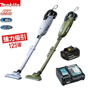 マキタ 紙パック式 充電ハンディクリーナー CL285FD 掃除機本体 + 標準付属品 + 急速充電器 DC18RF + 純正バッテリBL1830B 3.0Ah