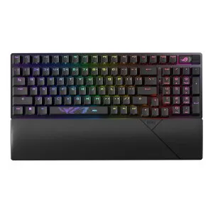 ASUS ゲーミングキーボード ROG Strix Scope II 96 Wireless トライモード接続/ストリーミング用ホットキー/多機能コントロール/ホットスワップ対応潤滑剤塗布済みROG NX Snowメカニカルスイッチ/ROGキー
