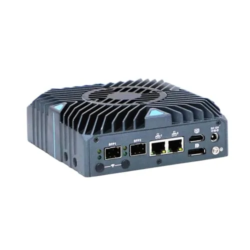 ANDAQI Base Plate Din Rail Micro Firewall Appliance, Mini PC, PFSense, OPNsense, VPN, Router PC, N150, RX22, 2 x 2.5G LAN, 2 x S