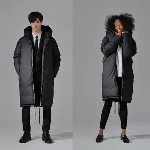 モッズ ダウンコート ロング ブラック THE MODS COAT Down メンズ レディース シルク配合 レスポンシブル・ダウン・スタンダード認証取得 650フィルパワー 男女兼用