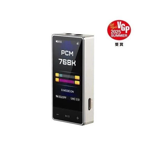 FiiO(フィーオ) FIO-QX13-G チタニウムゴールド USB DAC内蔵 ポータブルヘッドホンアンプ