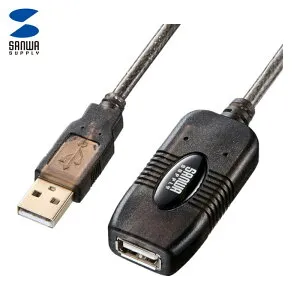 サンワサプライ KB-USB-R220 USBリピーターケーブル 20m (1本)
