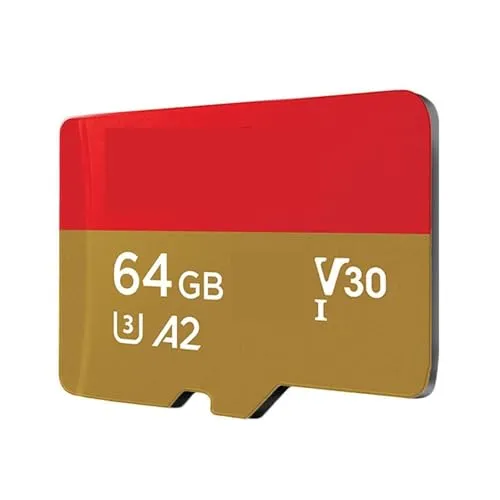 アクションカメラ/ドローン用高速microSDカード 1TB/512GB/256GB A2 U3 UHS-I USB3.0 4K(64GB)