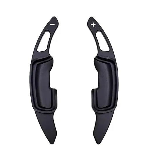 Compatible With For RX 2015-2021 For GS 250 GS350 2011-2020 For LM ステアリングホイールシフトパドルシフターエクステンダー車内改装 シフトパドルトリム(ブラック)