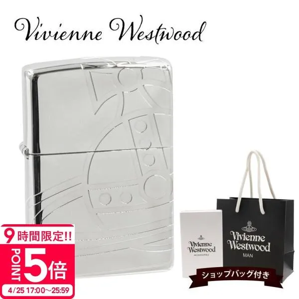 zippo ライター ヴィヴィアンウエストウッド 正規品 Vivienne Westwood ジッポ ZIPPO シルバー BIG ORB ZIPPOライター 12180021