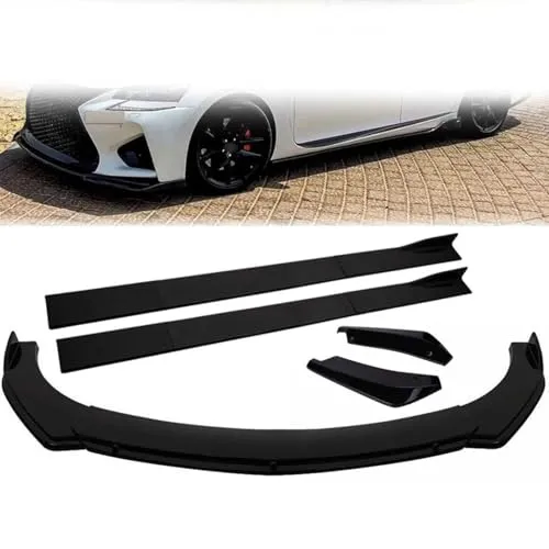 マツダ3 BP Mazda3 BP 適用バンパースポイラー フロント バンパー リップ スポイラー 光沢のある黒3分割式 サイドスカート リアスポイラー スポーティー風 カバー トリム グレードアップ 傷防止 プロテクター 軽量 エアロ DIY アクセサリ