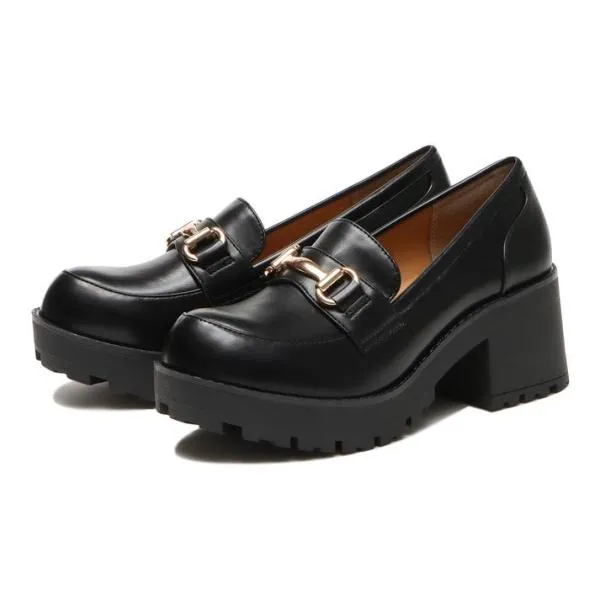 レディース ABC SELECT エービーシーセレクト TANK LOAFER 6.5 タンクソールローファー 6.5 W5028 BLACK
