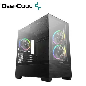 DeepCool｜ディープクール Micro-ATX / Mini-ITX対応 CG380 3F ミドルタワーPCケース（ブラック） R-CG380-BKAGM3-G