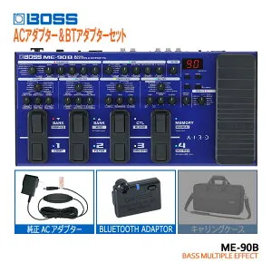 BOSS ベース用マルチエフェクター ME-90B 純正アダプター＆BT-DUALセット ボス エフェクター