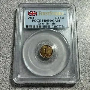 2012 イギリス 1/4 ソブリン PCGS PR69DCAM
