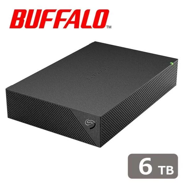 バッファロー｜BUFFALO Seagate製「TV録画」or「PC保存」につかえる外付けハードディスク 6TB HD-SGDA6U3-B 返品種別B