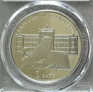 2009 ラトビア 1lats Owl-ラトビア大学 PCGS PF70DCAM