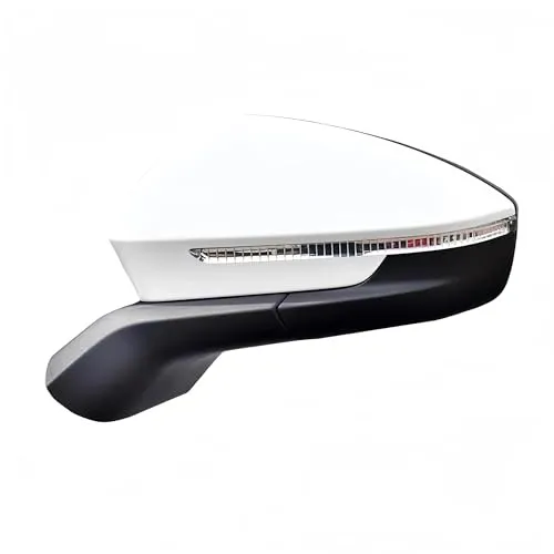 左右のバックミラー に適合する ID6 ID.6X CROZZ 2022-2024 リバースリアビューミラーアセンブリリフレクター死角カーアクセサリー(15pin left white)