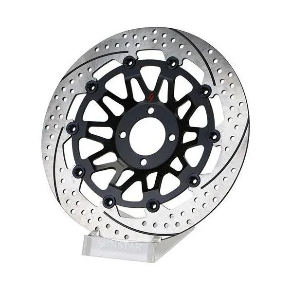 サンスター EM321WL-HA プレミアムレーシング フロントディスクローター セミフローティング シルバー ディスク外径300mm 1枚 GPZ1100 フロント左 SUNSTAR