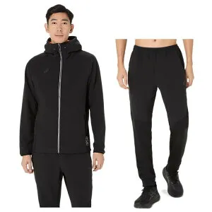 アシックス ハイブリッド中わたフリースフーディー・パンツ上下セット 2031F172 2031F173 2025AW