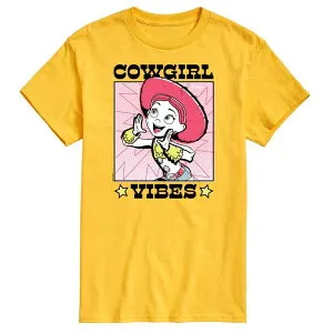 ディズニー ピクサー レディース トップス Tシャツ グラフィック Disney / Pixar's Toy Story 4 Men's Cowgirl Vibes Graphic Tee Yellow イエロー