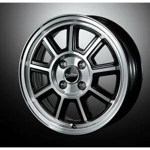 【アルミホイール単品4本価格】【14インチ】【Beat Stage KS-C（ビートステージKS-C）】【14X4.5J 4穴 PCD：100】【軽自動車全般】表示は4本価格（ばら売りはご相談ください）
