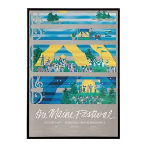 The_Maine_festival 超レトロ 古い 世界 ポスター インテリア クラシック 古典 ヴィンテージ アンティーク デジタルリマスター おしゃれ プリントポスター フォト オシャレ アート モダン 【bn-poste