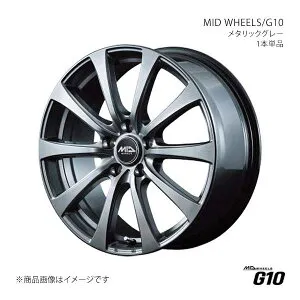 MID WHEELS/G10 インプレッサG4 GJ2/3/6/7 アルミホイール1本【16×6.5J 5-100 INSET48 MGR】L17B66553348010N