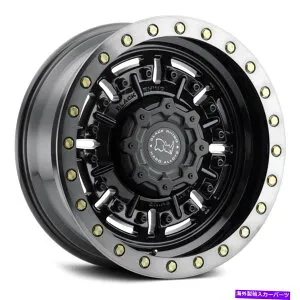 ホイール 4本セット Black Rhino Abramsホイール17x9.5（-18、8x180、125.1）4のブラックリムセット Black Rhino ABRAMS Wheels 17x9.5 (-18, 8x180, 125.1) Black Rims Set of 4【並行輸入品】