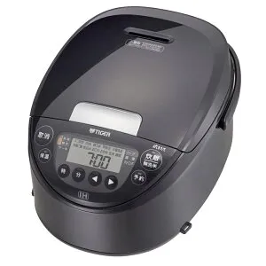 TIGER タイガー魔法瓶 炊飯器 おすすめ 5.5合炊き IHジャー炊飯 遠赤黒厚釜 ハイバリューモデル JPW-M100-KV ご購入いただいた方にもれなく山形県産つや姫(300g)プレゼント！