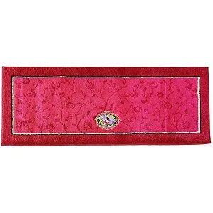 シェニールロゼ キッチンマット 約45cm×120cm ピンク (日本製 吸着 高級ウィルトン)