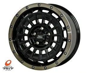 ホットスタッフ バークレイ ハードロック ローガン BK/BRC 17x7.0J+38 5-114.3 4本セット RAV4 エクストレイル デリカD5 アウトランダー CX-5 コンパスMK