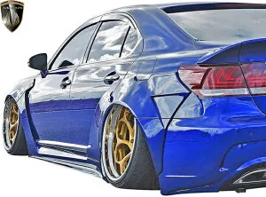 【M's】レクサス 40系 後期 LS460 LS600h F-SPORT (2012.10-2017.10) AIMGAIN 純VIP GT リアオーバーフェンダー type2 (80mmワイド) エイムゲイン エアロ レクサスエアロ LSエアロ LEXUS LS Fスポーツ USF40 UVF45 40LS LS40