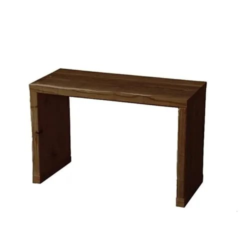 WOODPRO 古材 ベンチ シェルフ Ｂタイプ 【オーダーサイズ】 幅120cm 高さ50cm 奥行29.5cm 屋内用濃茶（こいちゃ） 重さ約10.1kg 足場板 棚 ラック コの字 受注生産